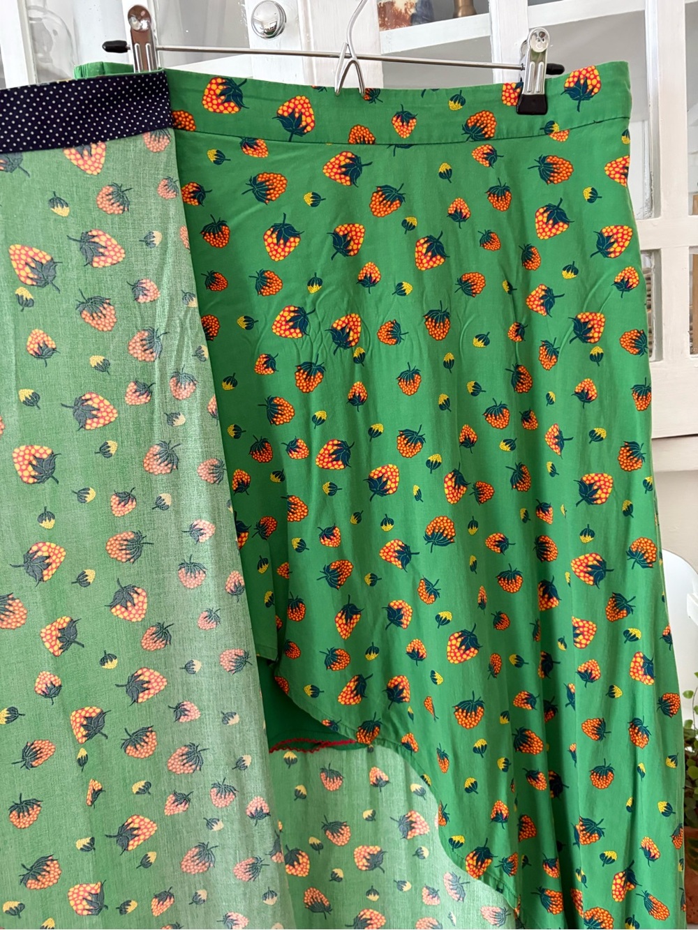 RARE Anthropologie Conversations Green Floral Midi Skirt style 35 of 52 - Picture 4 of 10